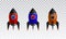 The Rocket collection icon 3d