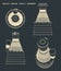 Rocket engine thrust chamber drawings