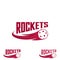 Rocket floorball logo for the team and the cup