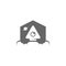 Rocket house logo icon vector template, Creative design, Symbol