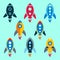 Rocket icons