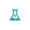 Rocket Labs logo Simple. Laboratory Logo Design