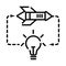 Rocket launch start innovation icon