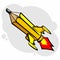 Rocket pencil