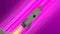 Rocket Ship Flying Through Space. Purple Diagonal Anime Speed Lines. 3d illustration