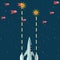 rocket spaceships space battle