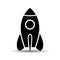 Rocket before the start vector icon