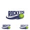 Rocket tennis logo for the team and the cup