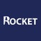 Rocket text logotype logo icon vector template