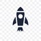 Rocket transparent icon. Rocket symbol design from Startup collection.