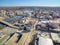 Rockford, Illinois in Early Spring Seen from above by Drone