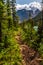 The Rockies. Sherbrook Lake in The Rockies British Columbia Canada