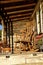 Rocking chair on cabin entryway