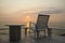 Rocking Chair at the terrace, Sunrise