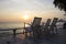 Rocking Chair at the terrace, Sunrise