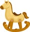 Rocking horse vector