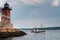 Rockland Breakwater Lighthouse in Maine