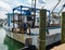 ROCKPORT, TX - 14 FEB 2023: Commercial fishing boat in the marina