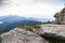 Rocks and Adirondack Mountains view