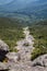 Rocks and Adirondack Mountains view