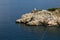 Rocks at Adriatic sea at Croatian island Krk