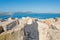 Rocks in Alghero dock