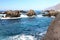 Rocks in the Atlantic Ocean in Los Gigantes, Spain