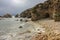 rocks in a beach in the Cantabrian sea