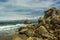 Rocks on a beach near San Francisco