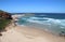 Rocks and beach in Robberg Nature Reserve, South Africa.