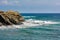 Rocks and blue sea