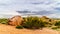 Rocks and Boulders at the red sandstone buttes of Papago Park near Phoenix Arizona