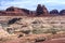 Rocks and Butte on Lake Powell and Colorado River in Glen Canyon National Recreation Area