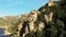 The rocks of the Calanques de Piana in the middle of the arid countryside