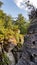 Rocks and canyon at Felsenburg Neurathen, Saxony, Germany