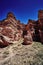 Rocks of Charyn Canyon in Kazakhstan looks like the king sitting on the throne