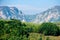 rocks and cliff of romania gorges. beautiful mountain landscape view