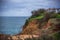 Rocks / cliffs in the beach in Portimao, Portugal