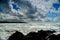 Rocks, Clouds and Ocean