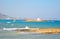 Rocks on the coast of Aegean Sea.