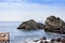 Rocks of the Cyclops, sea stacks in Acitrezza, Catania, Sicily, Italy