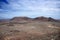 Rocks desert and mountains on fuerteventura island