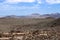 Rocks desert and mountains on fuerteventura island