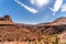 Rocks by Djebel Saghro in mountain landscape in Morocco