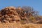 Rocks and dry bush on North West Cape, Exmouth Australia.