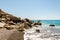 Rocks at the end of Pissouri beach, Cyprus