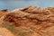 Rocks folds next to the water, The Chains, Page, Arizona, USA