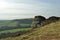 Rocks on Froggatt Edge in Derbyshire