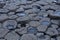 Rocks of Giants Causeway with Puddles on some rocks