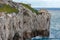 Rocks of Gibraltar coastline, Mediterranean sea